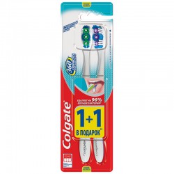 Зубная щетка, Colgate (Колгейт) №2 360 суперчистота средней жесткости