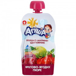 Пюре Агуша яблоко малина шиповник 90 г