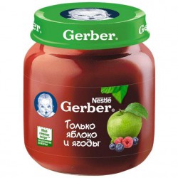 Пюре Gerber яблоко лесные ягоды с 5 мес 130 г
