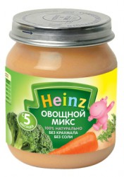 Пюре Heinz овощной микс с 5 мес 120 г