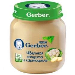 Пюре Gerber цветная капуста картофель с 5 мес 130 г