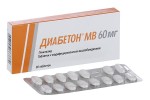 Диабетон МВ, таблетки с модифицированным высвобождением 60 мг 30 шт